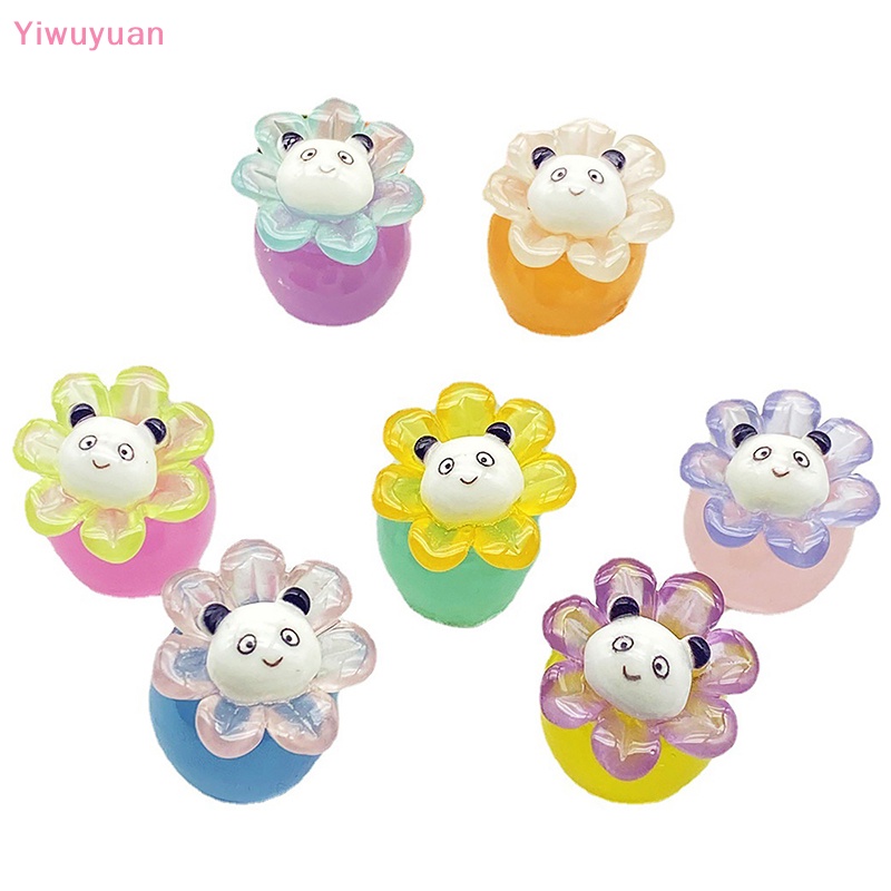 1 Tượng Gấu Trúc / Ong Mini Phát Sáng Trang Trí Tiểu Cảnh Mới