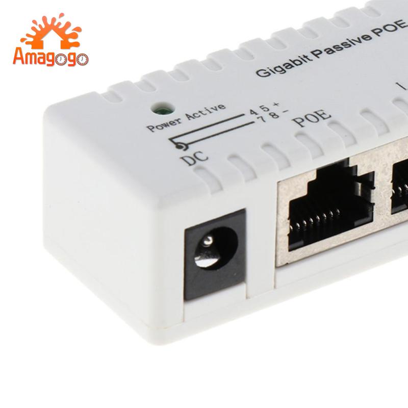 Cáp nguồn Gigabit Ethernet Amagogo PoE DC 12V-52V cho camera IP điện thoại