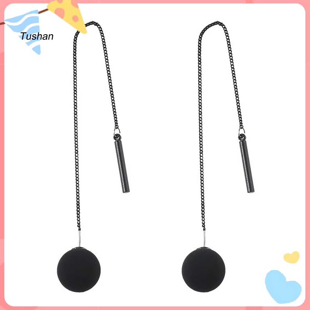 Bông Tai Dạng Chuỗi Hạt Phối Tua Rua Thời Trang Cho Nữ