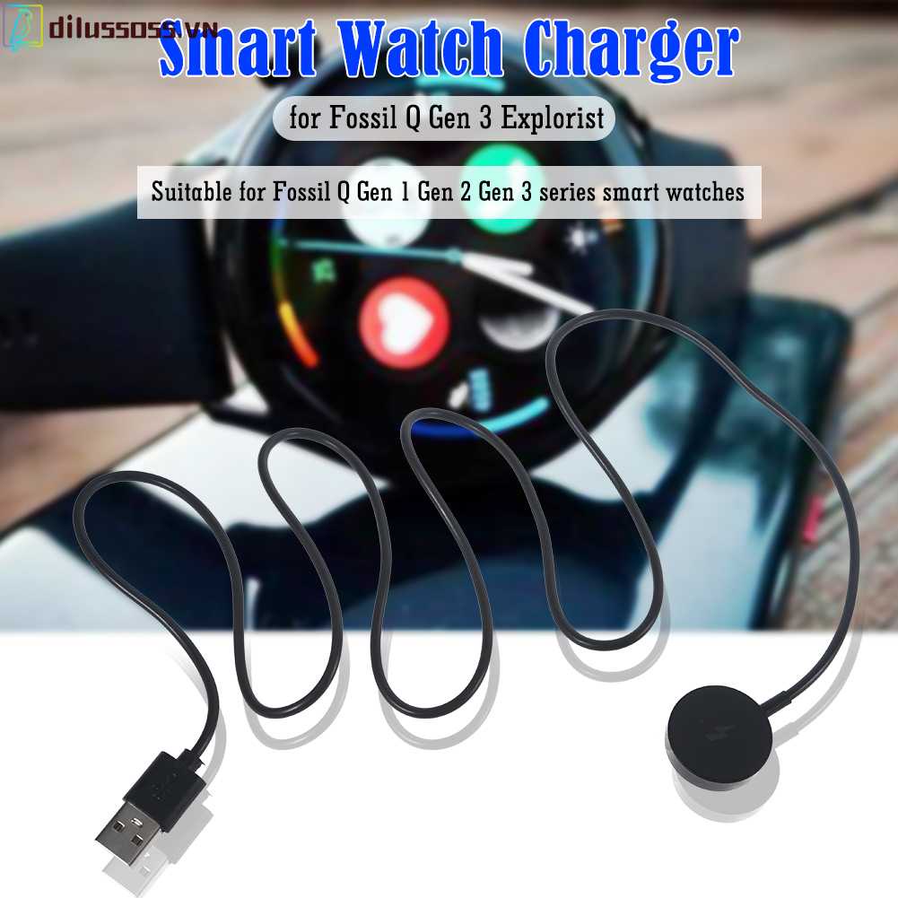 Dây Cáp Sạc USB 1m Cho Fossil Gen 1 / 2 / 3