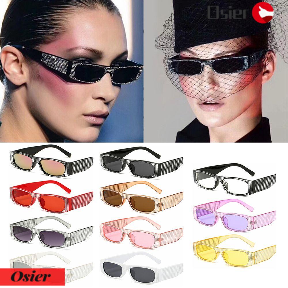 Kính Mát Hình Chữ Nhật Nhỏ Chống Tia UV400 Thời Trang 1 Cái