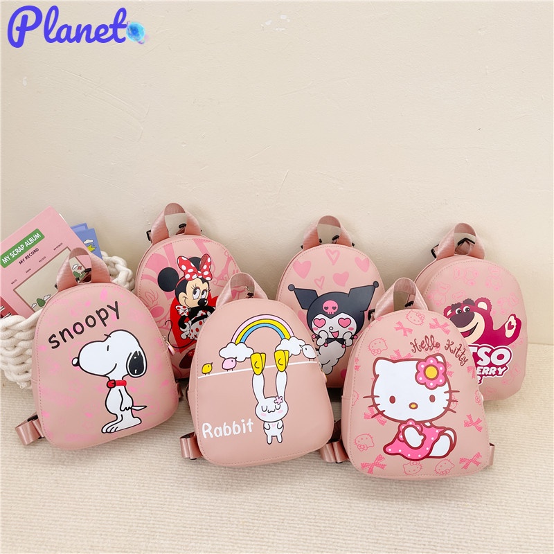Planet balo học sinh cấp 1 Ba lô trẻ em đơn giản nhẹ Ba lô trẻ em hoạt hình Hàn Quốc túi xách
