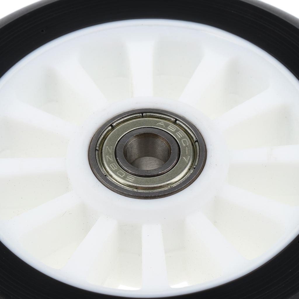 Bộ 2 Bánh Xe PU Thay Thế Cho Xe Đẩy Em Bé 100mm