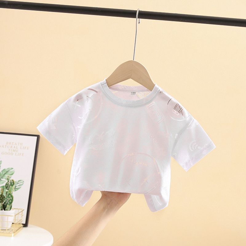 Áo Thun Tay Lỡ Dáng Rộng Siêu Nhẹ Thời Trang Mùa Hè 2023 Mới Mẻ Cho Bé Gái BK7R