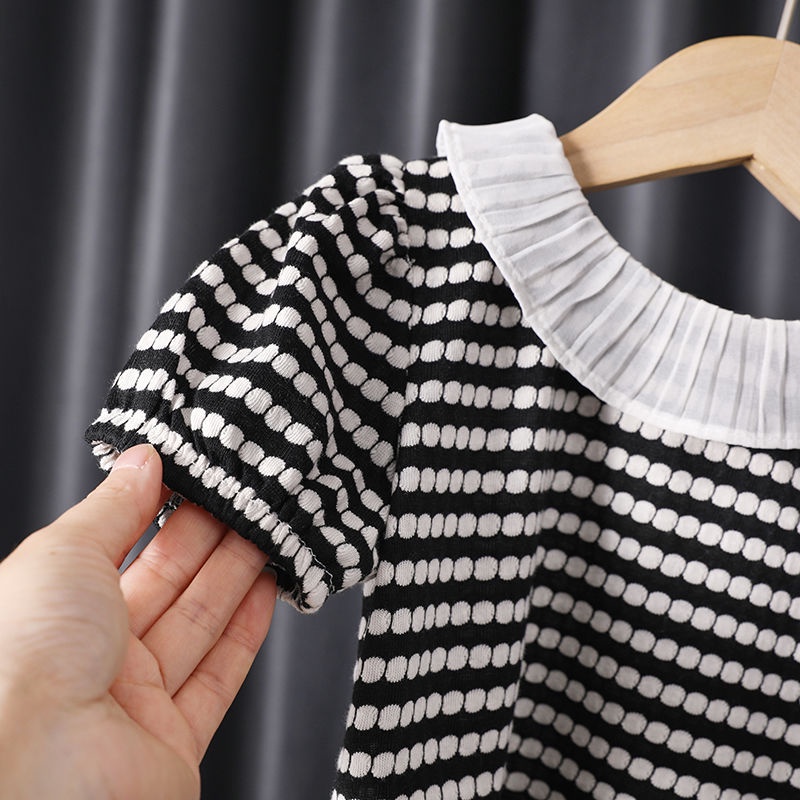 Áo Thun Cotton Tay Ngắn Phong Cách Thời Trang Mới 2022 Cho Bé Gái H5