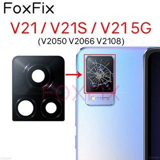 Mặt Sau Camera Phía Sau Ống Kính Kính Thay Thế Cho vivo V21 5G V21S Có Miếng Dán Dính V2050 V2066 V2108
