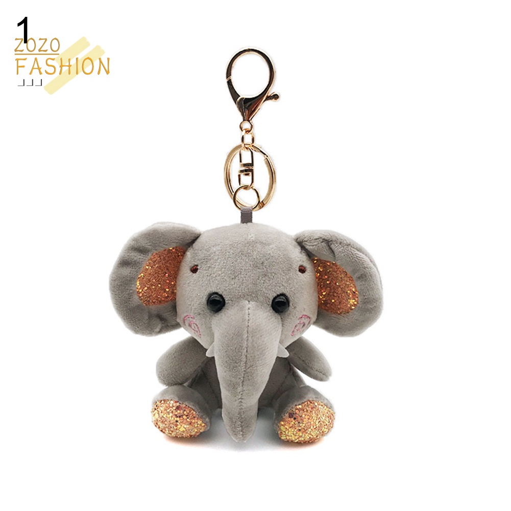 Móc Khóa Hình Voi Nhồi Bông Mini Dễ Thương