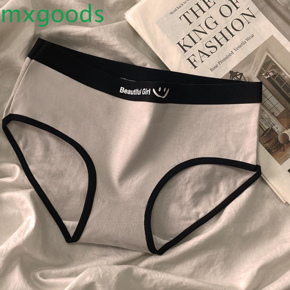 Quần Lót Cotton Hình Mặt Cười Và Chữ Phong Cách Hàn Quốc Cho Bé Gái