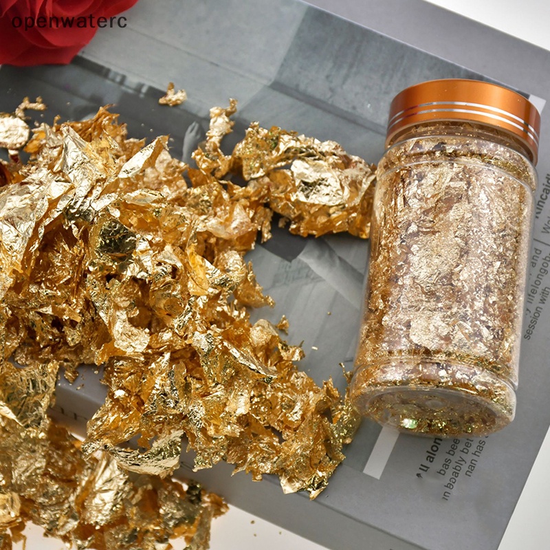 1 Hộp Lá Vàng Bạc 2g Trang Trí Móng Tay