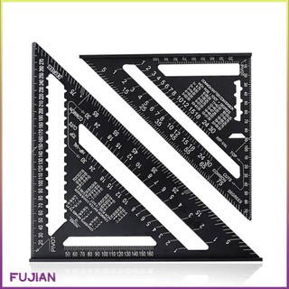 Angle Ruler Metric Aluminum Alloy Triangular Measuring Woodwork Speed Square Triangle Protractor [B/11]