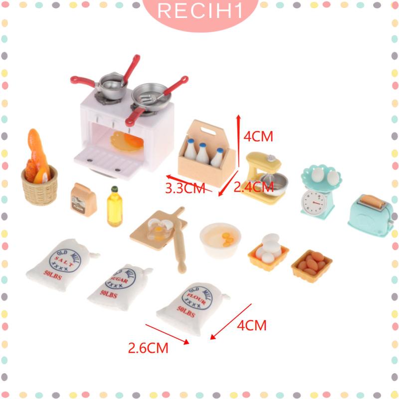 Bộ Dụng Cụ Nấu Ăn Tỉ Lệ 1 / 12 Cho Nhà Búp Bê