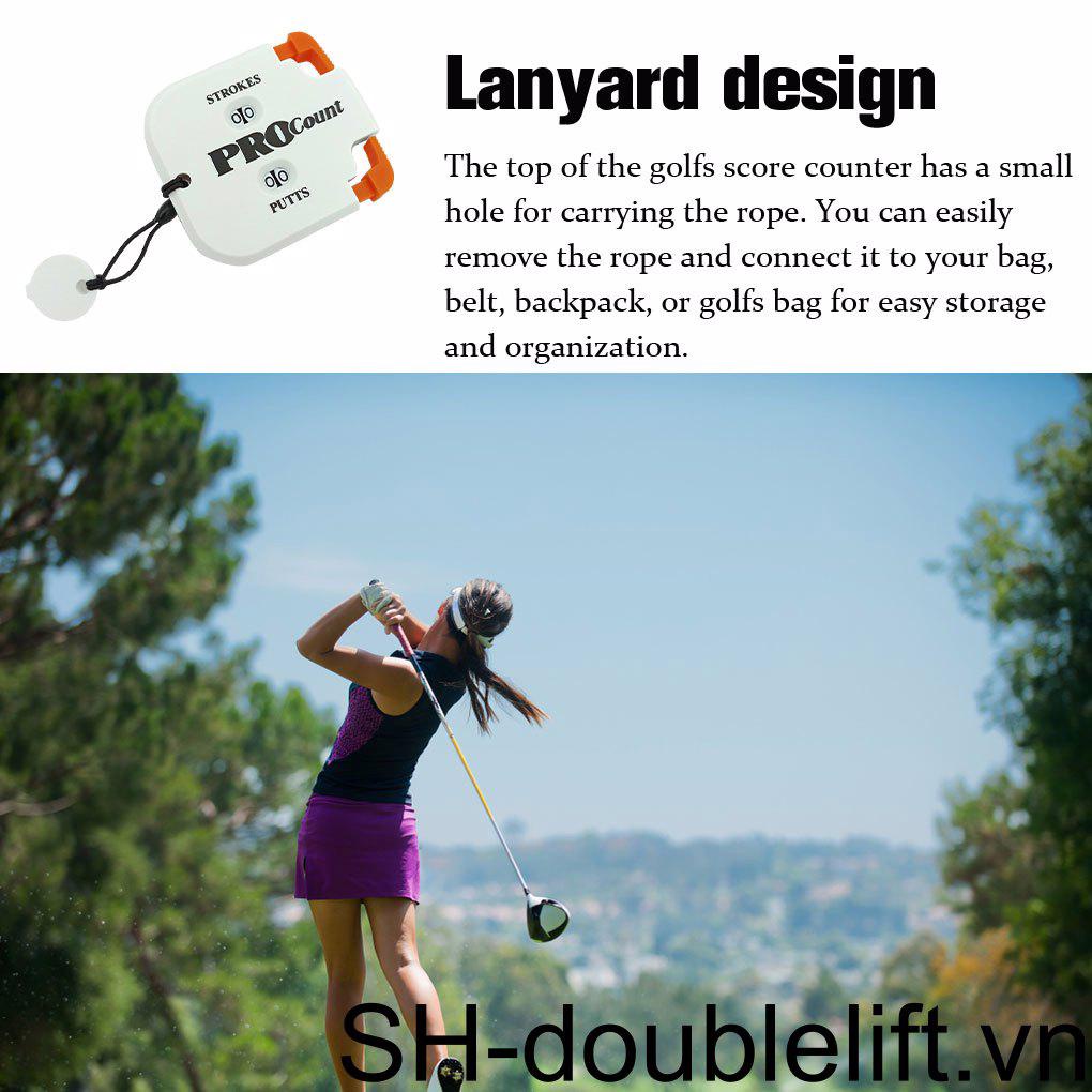 Dụng Cụ Đếm Điểm Chơi Golf Mini Có Móc Khóa