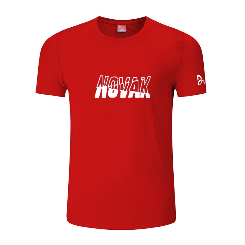 Djokovic Áo Thun cotton Tay Ngắn Cổ Thuyền Phong Cách Thể Thao Mùa Hè Cho Nam Và Nữ