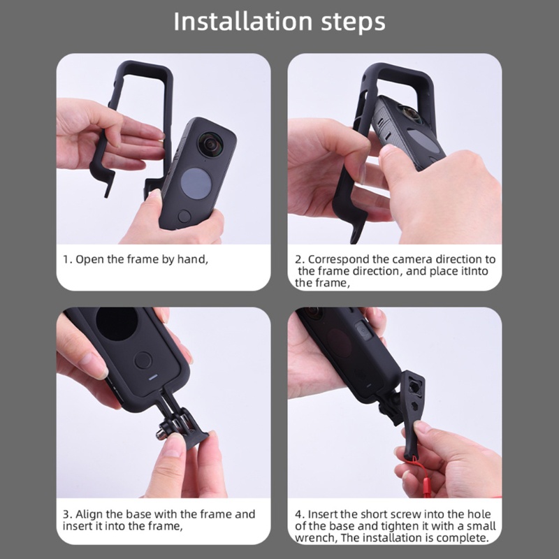 Ốp Điện Thoại Khung Mở Rộng Bảo Vệ Có Vít Ngắn Và Dây Đeo Cổ Tay Vô Hình Cho Inst