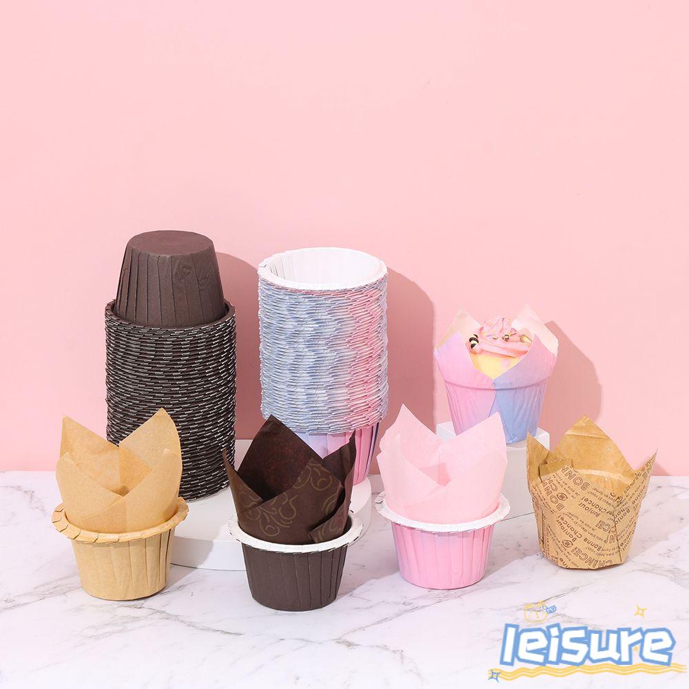 Set 50 Cốc Giấy Làm Bánh Cupcake Tiện Dụng Chất Lượng Cao