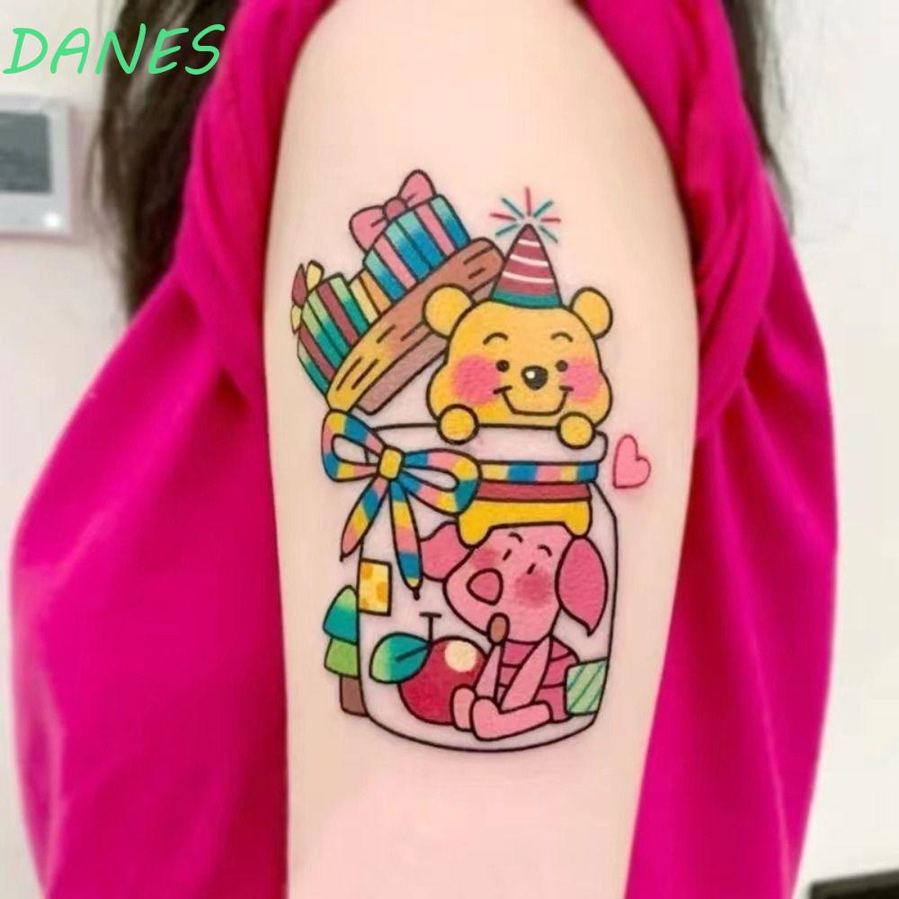 Miếng Dán Hình Xăm Hoạt Hình Kuromi Kitty Sáng Tạo Chống Thấm Nước Dùng Một Lần