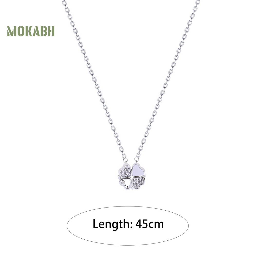 Vòng cổ Mặt Hình Cỏ Bốn Lá Thời Trang Xinh Xắn Cho Nữ