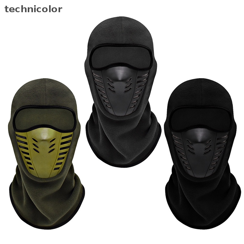 Khẩu Trang Vải Lông Cừu Giữ Ấm Mùa Đông Khi Lái Xe Mô Tô technicolor