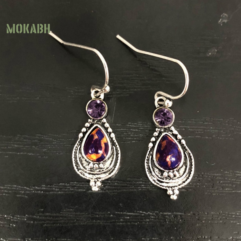 1 Đôi Bông Tai Đính Đá Thời Trang Dành Cho Nữ