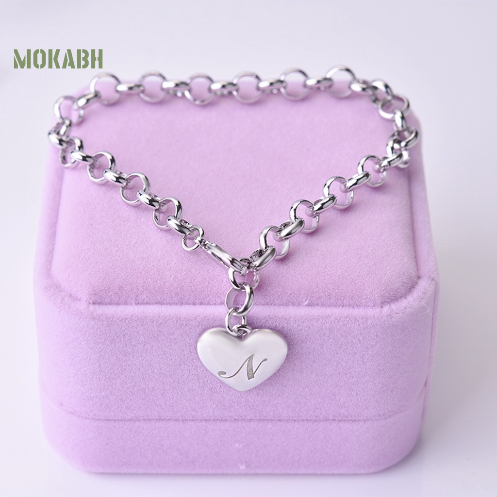 Vòng Đeo Tay Mặt 26 Chữ Cái Thời Trang Nữ Tính