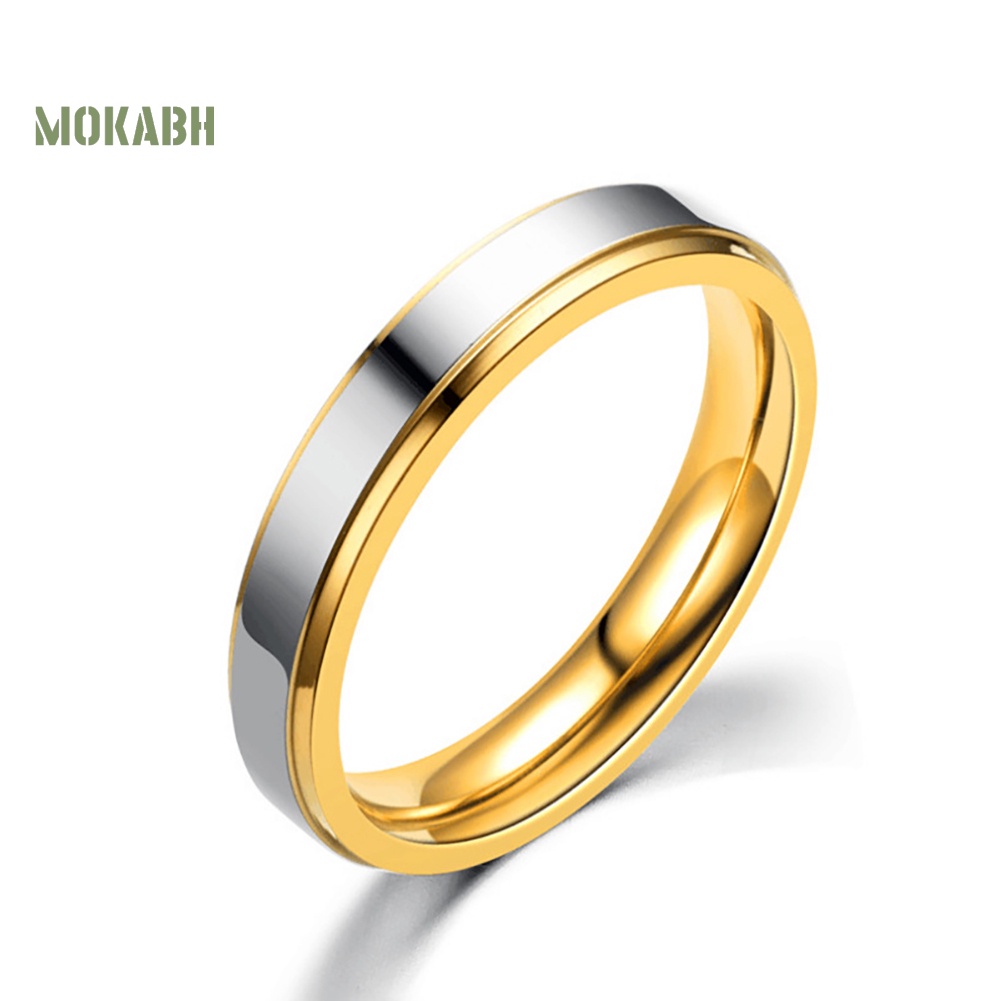 Nhẫn Cưới Thép Titan Thời Trang Cho Cặp Đôi