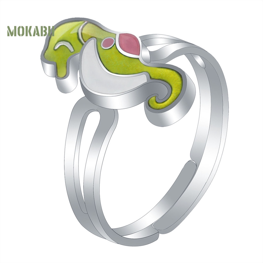 Nhẫn Hình Cá Ngựa Thay Đổi Màu Sắc Theo Tâm Trạng Thời Trang Cho Nữ