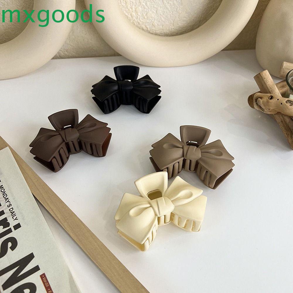 Giá Đỡ Kẹp Tóc Hình Trái Tim / Cua / Cá Mập Màu Nhám Phong Cách Vintage Cho Nữ MXGOODS