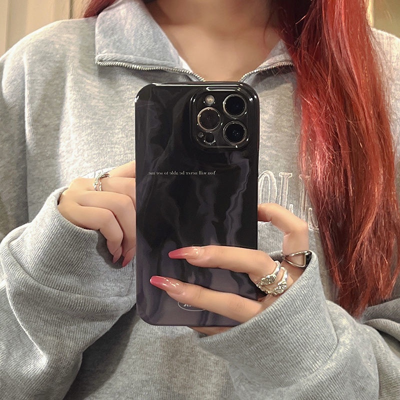 Ốp Điện Thoại Dẻo Màu Đen Thời Trang Chống Rơi Cho Iphone 8 7proxsmax plus 11 / 14 12 / 1213 JPM9