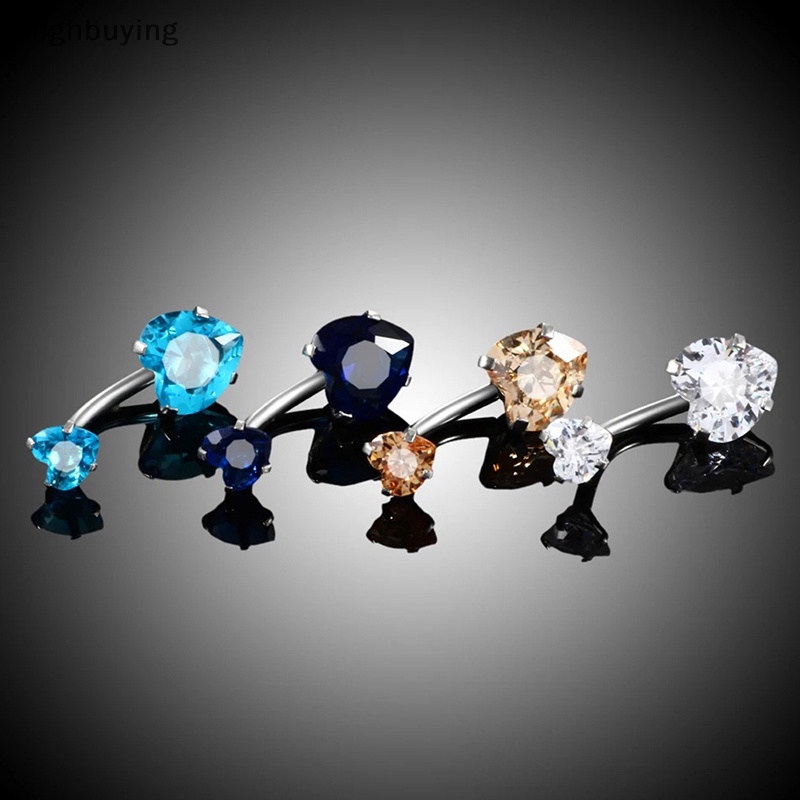 Khuyên RốN HìNh TráI Tim ĐíNh Đá Dễ Thương Cho Nữ