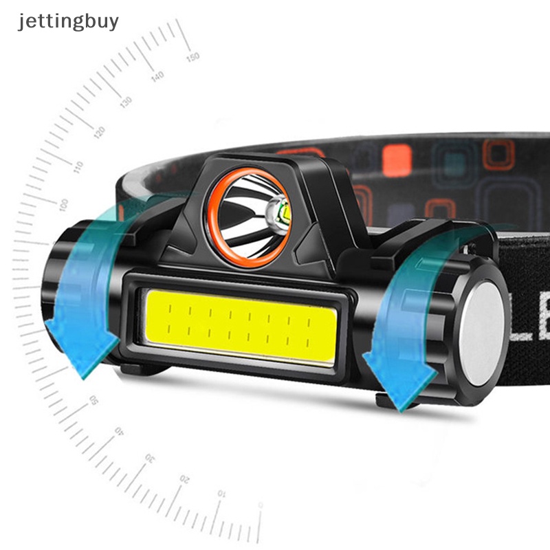 Đèn Pha XPE + COB USB Có Thể Sạc Lại Chống Thấm Nước Kèm Đuôi Tiện Dụng