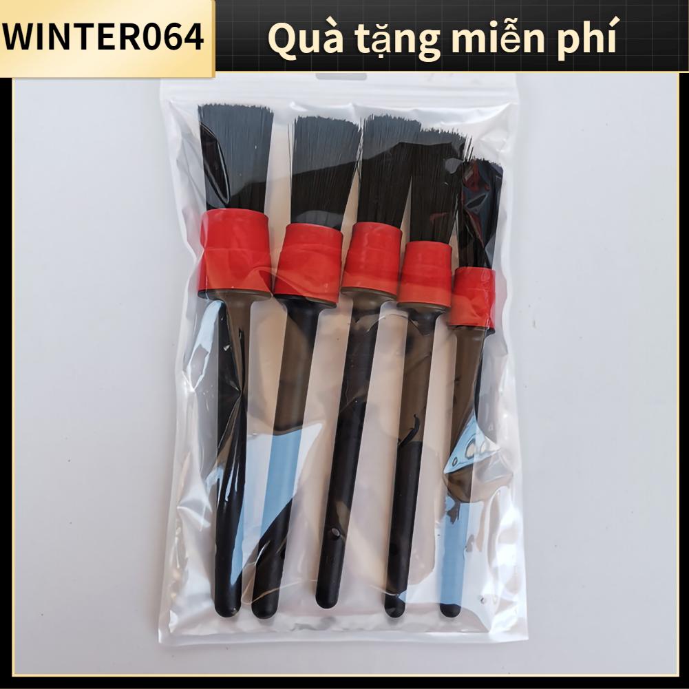 Winter064 5 Chiếc Ô Tô Chi Tiết Bộ Bàn Chải Nội Thất Kẽ ​​Hở Sợi Tổng Hợp Mềm Tự Động Làm Sạch Cho Xe SUV Tải Văn