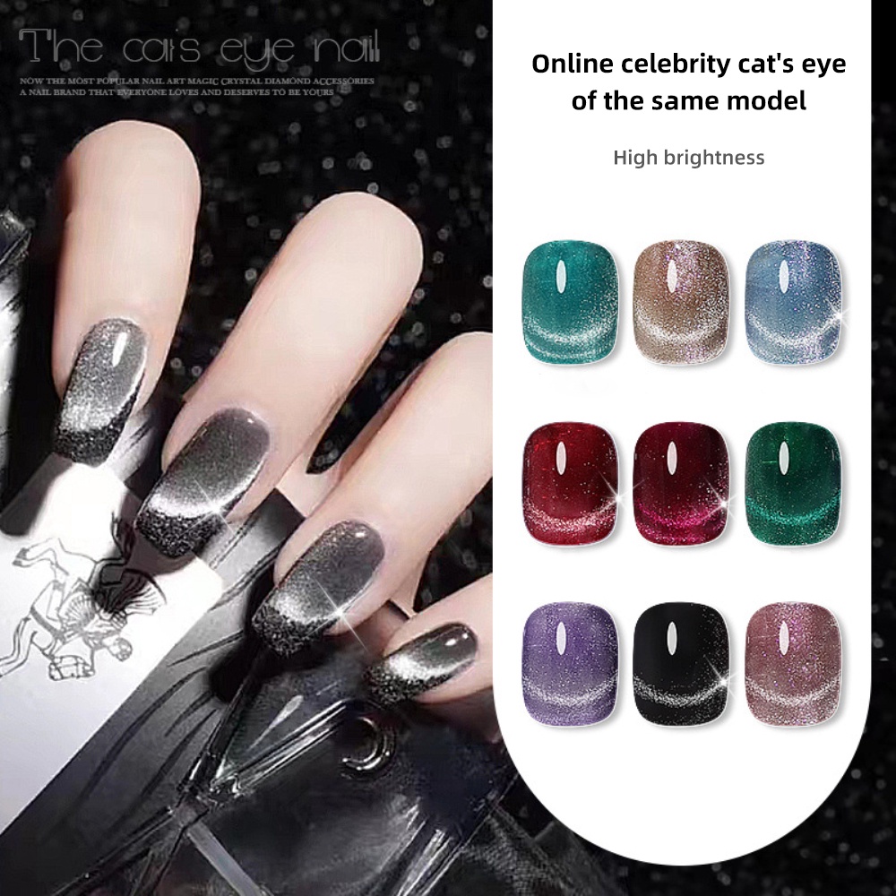 Sơn Móng Tay Gel UV Mắt Mèo Cực Quang Thời Trang Phổ Biến