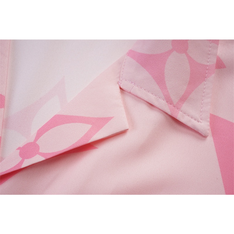 Áo Sơ Mi Tay Ngắn Màu Đỏ + Vàng In Họa Tiết Đường Phố Cổ Điển Thời Trang Cao Cấp