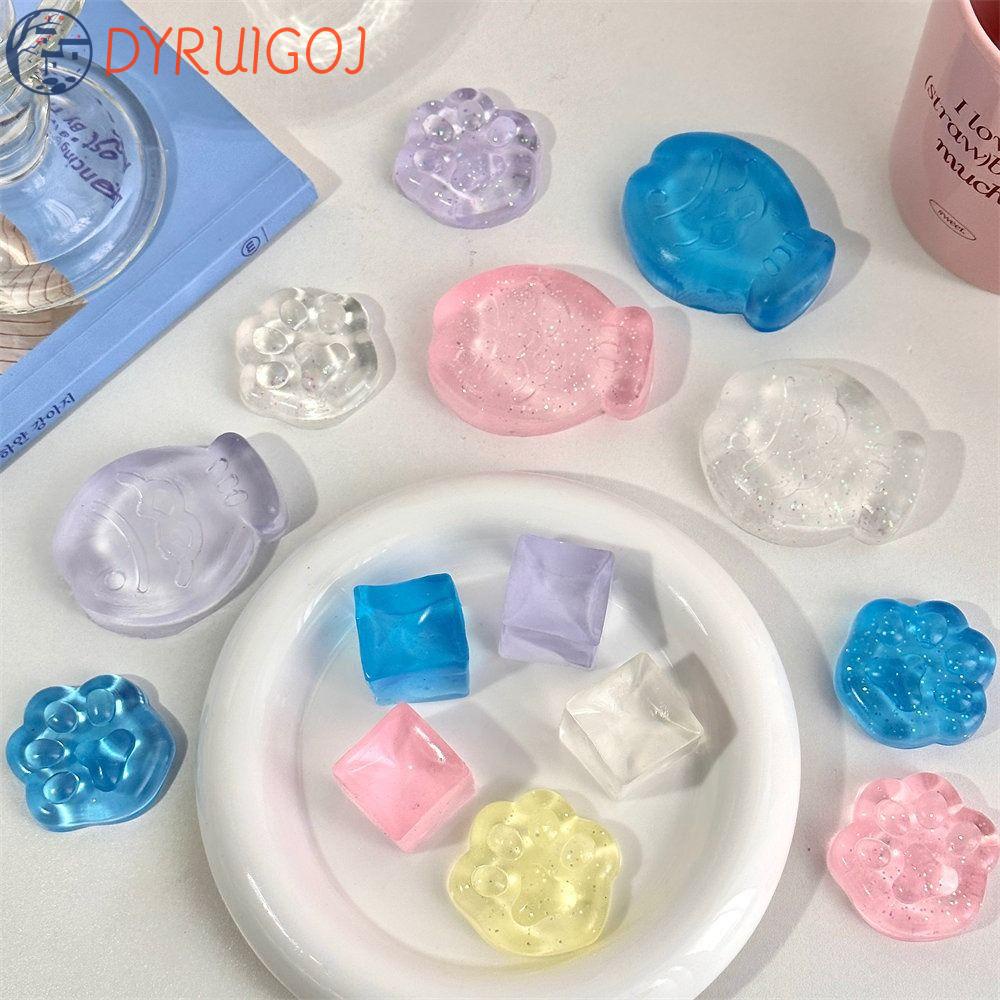 Dyruidoj Đồ Chơi Bóng Trong Suốt Mini Hình Dấu Chân Mèo Dành Cho Trẻ Em