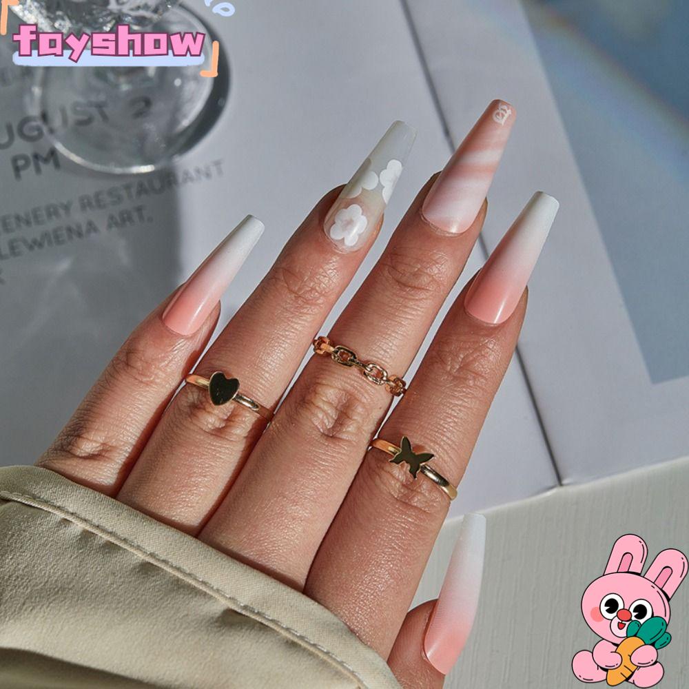 Bộ 24 Móng Tay Giả Che Phủ Toàn Diện Chất Lượng Cao