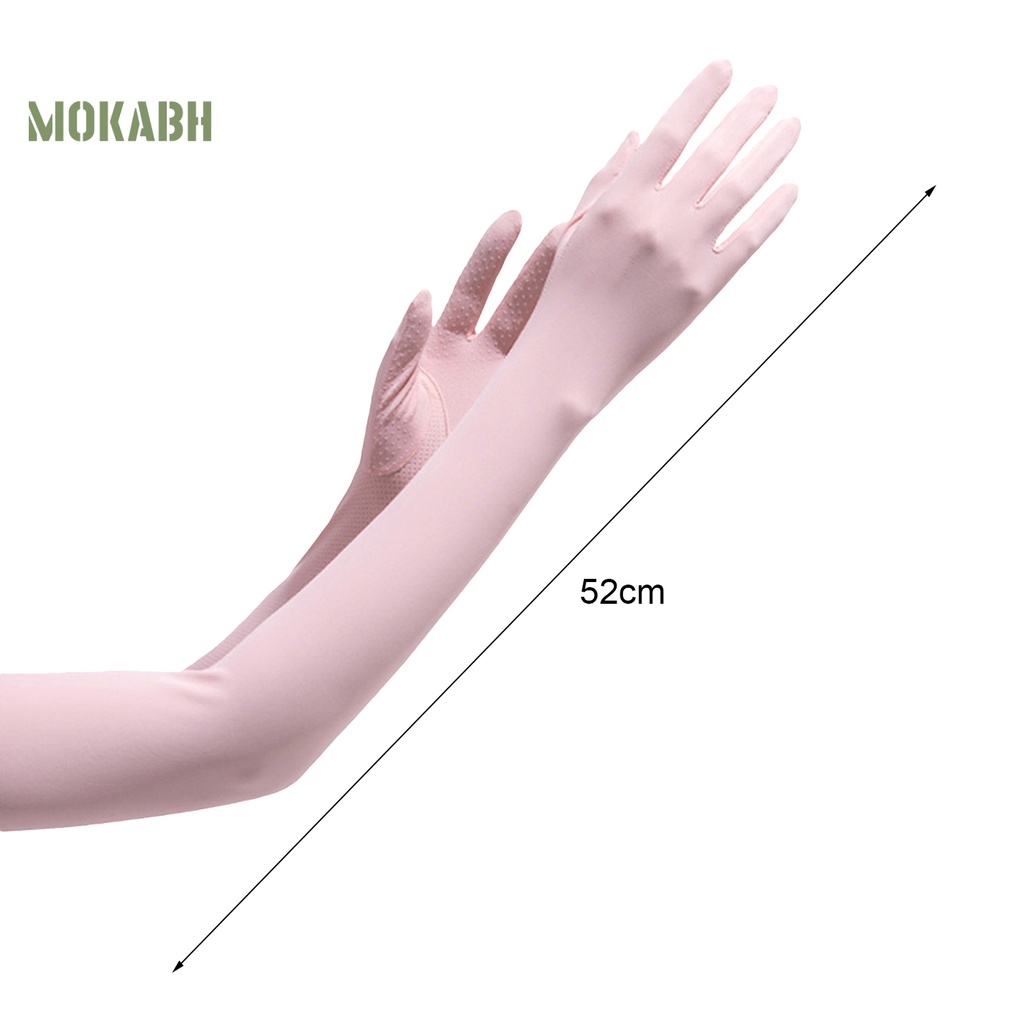 1 Cặp Găng Tay Bằng Nylon Co Giãn Cách Nhiệt Chống Tia UV Bảo Vệ Toàn Diện