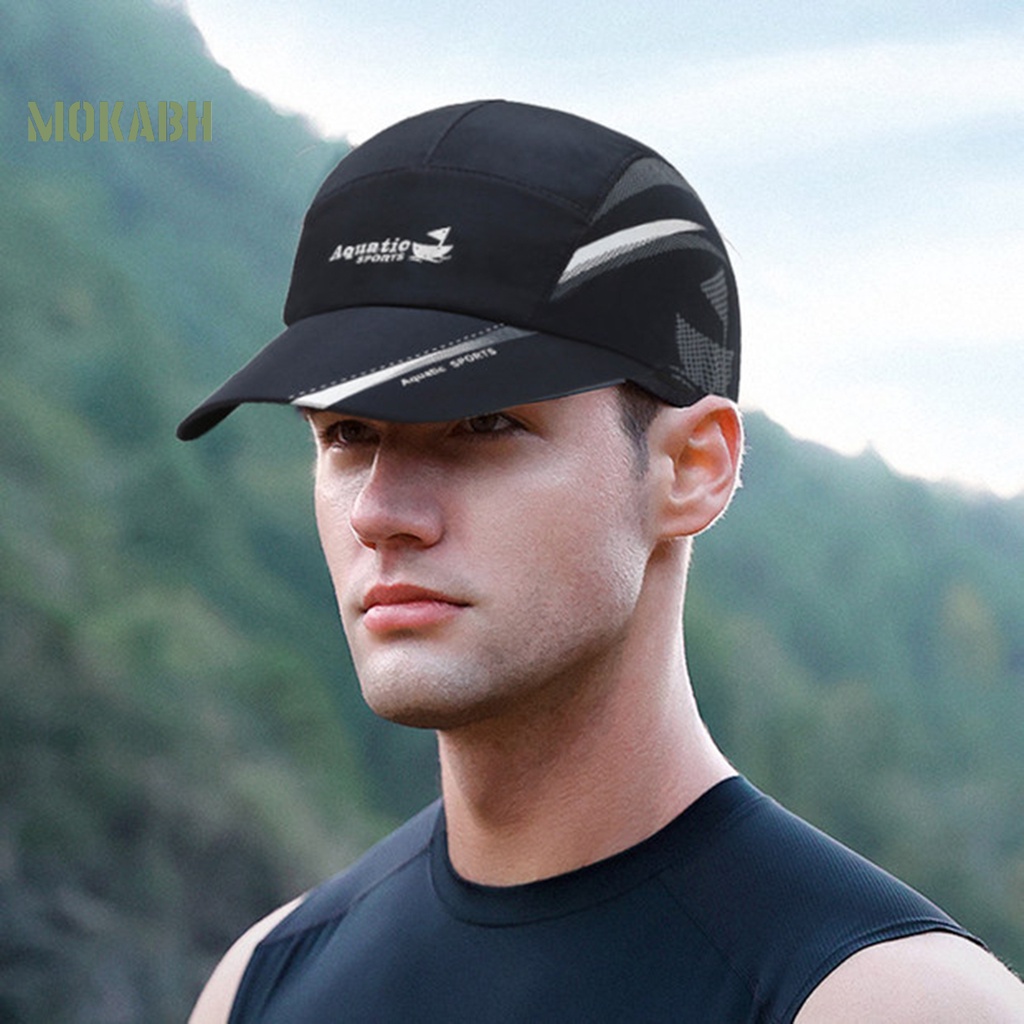 Mũ Lưỡi Trai Chống Nắng Phối Lưới Thoáng Khí Nhanh Khô Màu Sắc Tương Phản Thời Trang Cho Nam