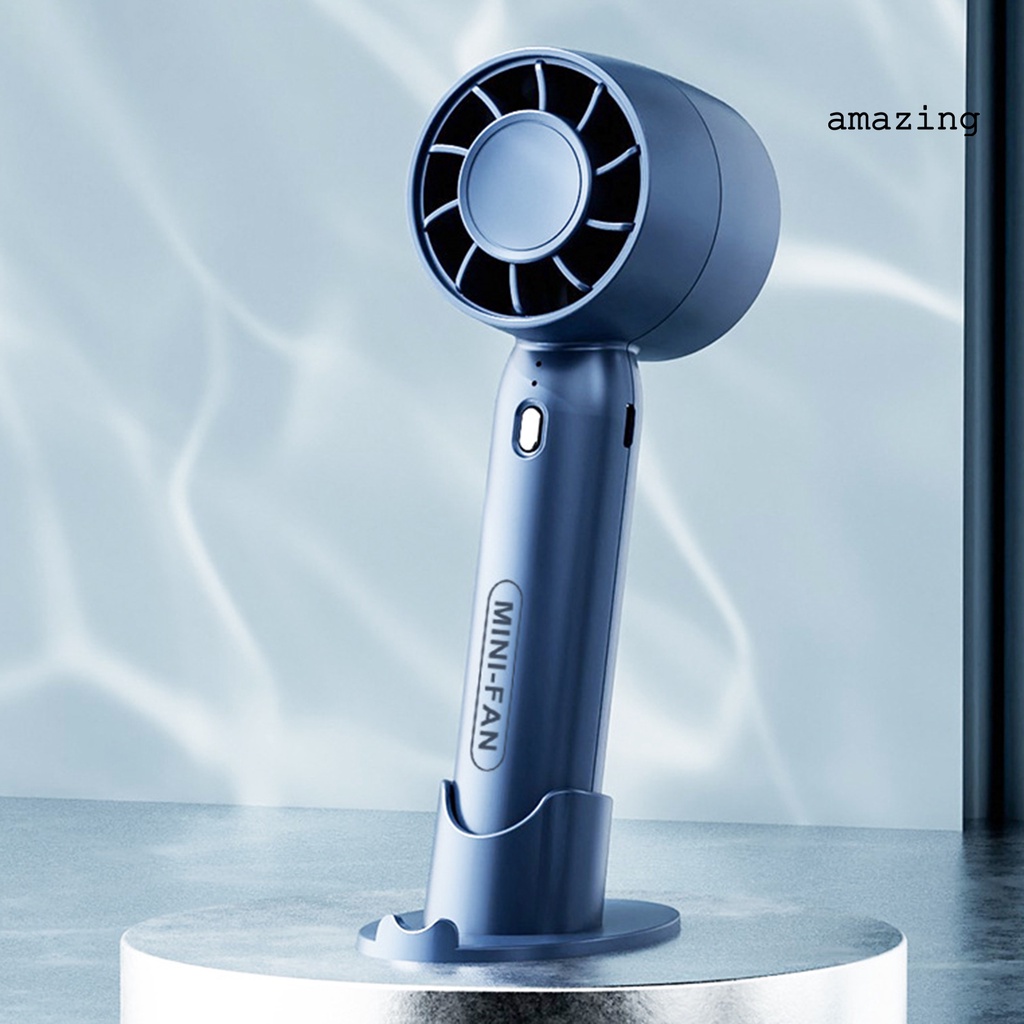 1 Bộ Quạt Cầm Tay 3 Bánh Răng Truyền Động Không Khí Đa Năng Có Đế Có Thể Tháo Rời Dùng Khi Đi Du Lịch
