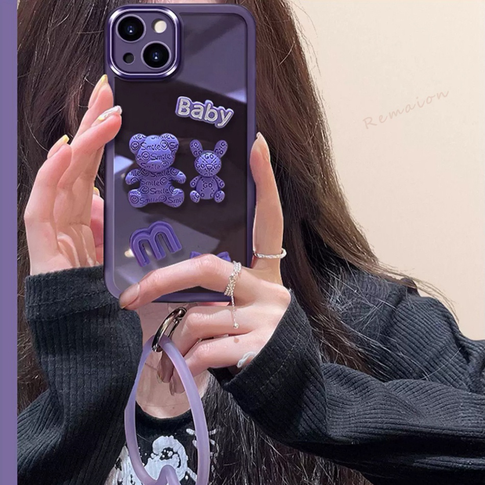 Ốp Điện Thoại Silicon Hình Gấu 3D Cho iPhone 14 13 11 12 Pro MAX Mini 6 6s 7 8 Plus 7plus 8plus 6plus X XR XS MAX 11Pro