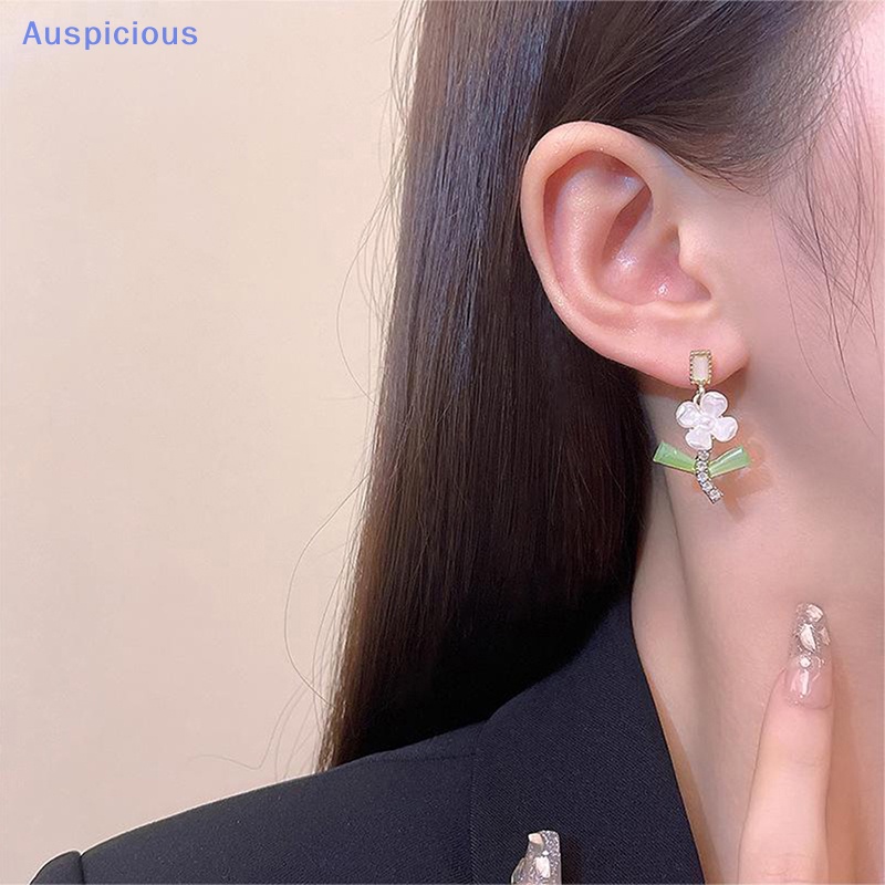 1 Đôi Bông Tai Hình Hoa Đính Ngọc Trai Đơn Giản Thời Trang Dành Cho Nữ