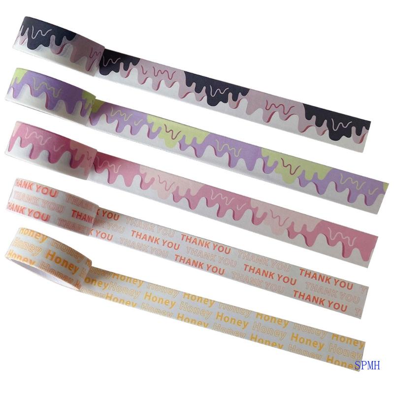 Cuộn Băng Keo Giấy Washi 118 Trang Trí Sổ Tay DIY