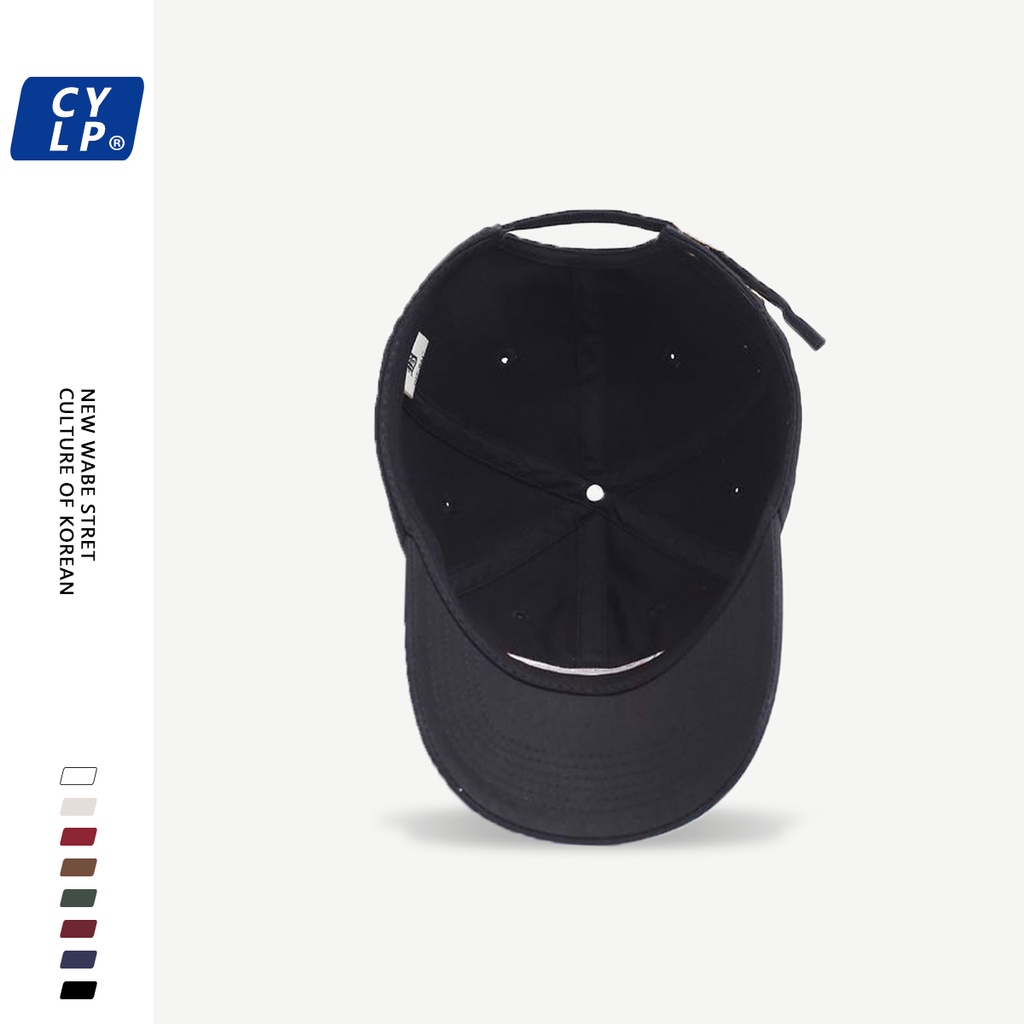 Mũ Lưỡi Trai Màu Tương Phản Thêu Chữ Phong Cách Đường Phố Thời Trang Hàn Quốc Cho Cặp Đôi