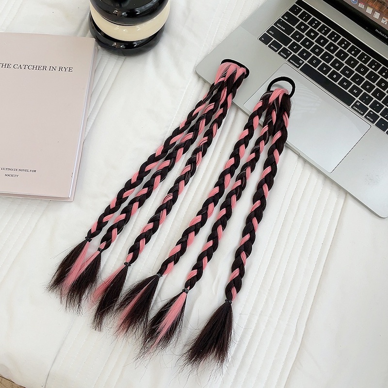 Tóc Giả Thắt Bím Đuôi Ngựa Phong Cách Mới Y2K