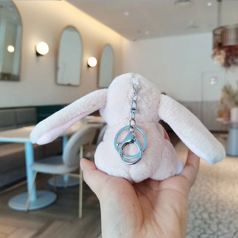 Móc chìa khoá Móc khoá gấu bông mini đáng yêu thỏ đeo túi khủng  Đồ Chơi Trẻ Em Quà Tặng Sinh Nhật Móc khoá thỏ tai dài
