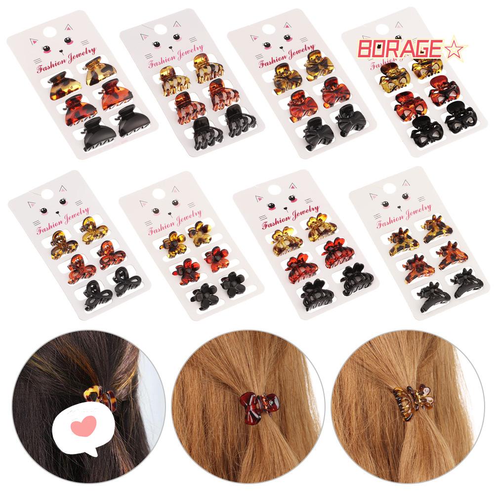 Set 6 Kẹp Tóc Họa Tiết Da Báo Thời Trang