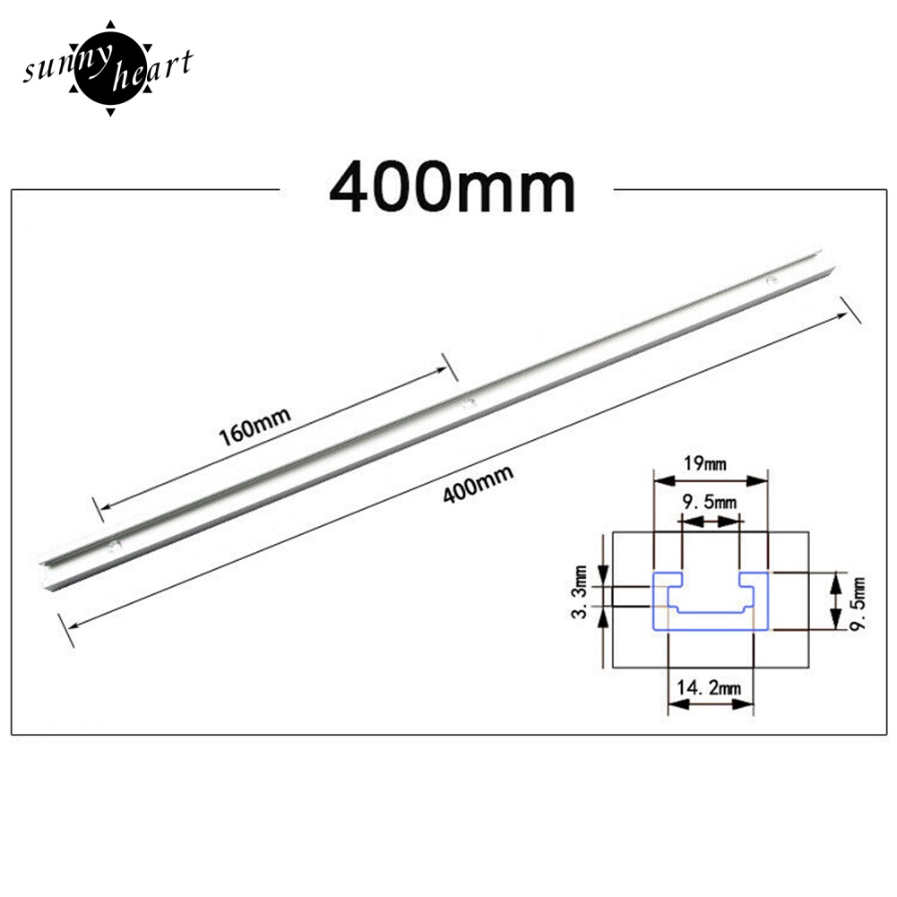 Rãnh Định Tuyến Gỗ Hình Chữ T Bằng Thép Không Gỉ 300 / 400 / 500 / 600mm