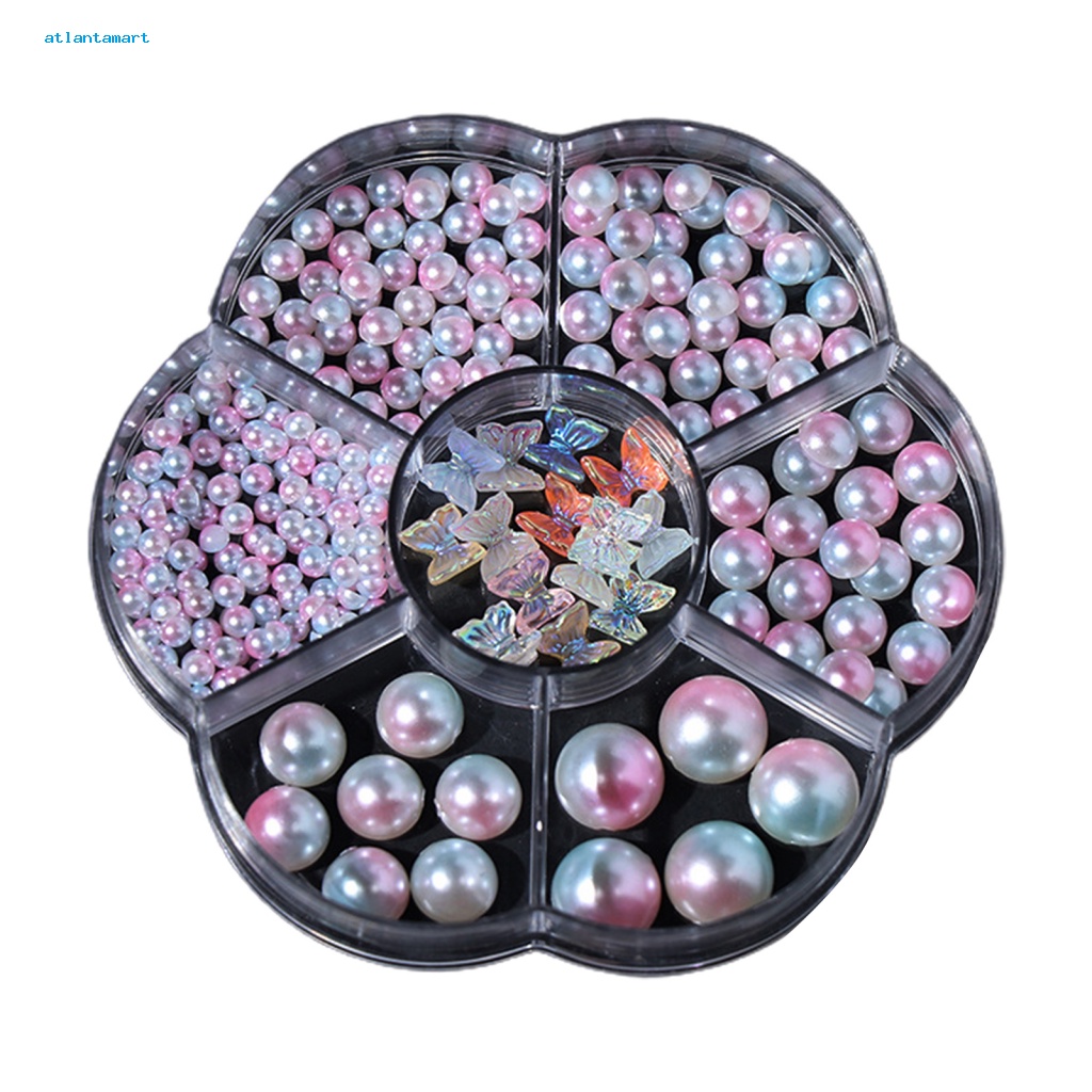 Túi Đựng Đồ Dùng Cao Cấp Tiện Dụng| 1 Hộp Hạt Ngọc Trai Giả Mini Trang Trí Móng Tay 3 / 5 / 6 / 8 / 10mm