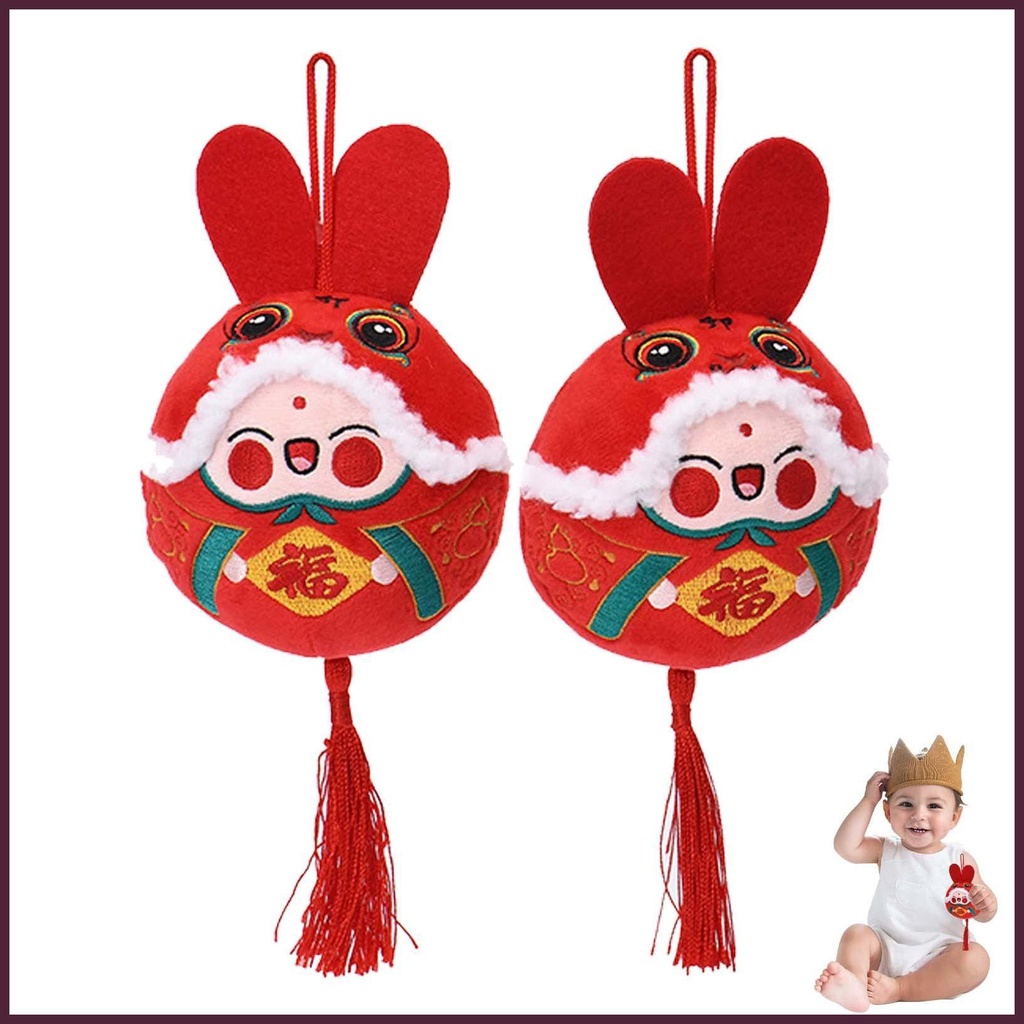 Phụ Kiện Treo Trang Trí Năm Mới 2023 Hình Chú Thỏ Đáng Yêu