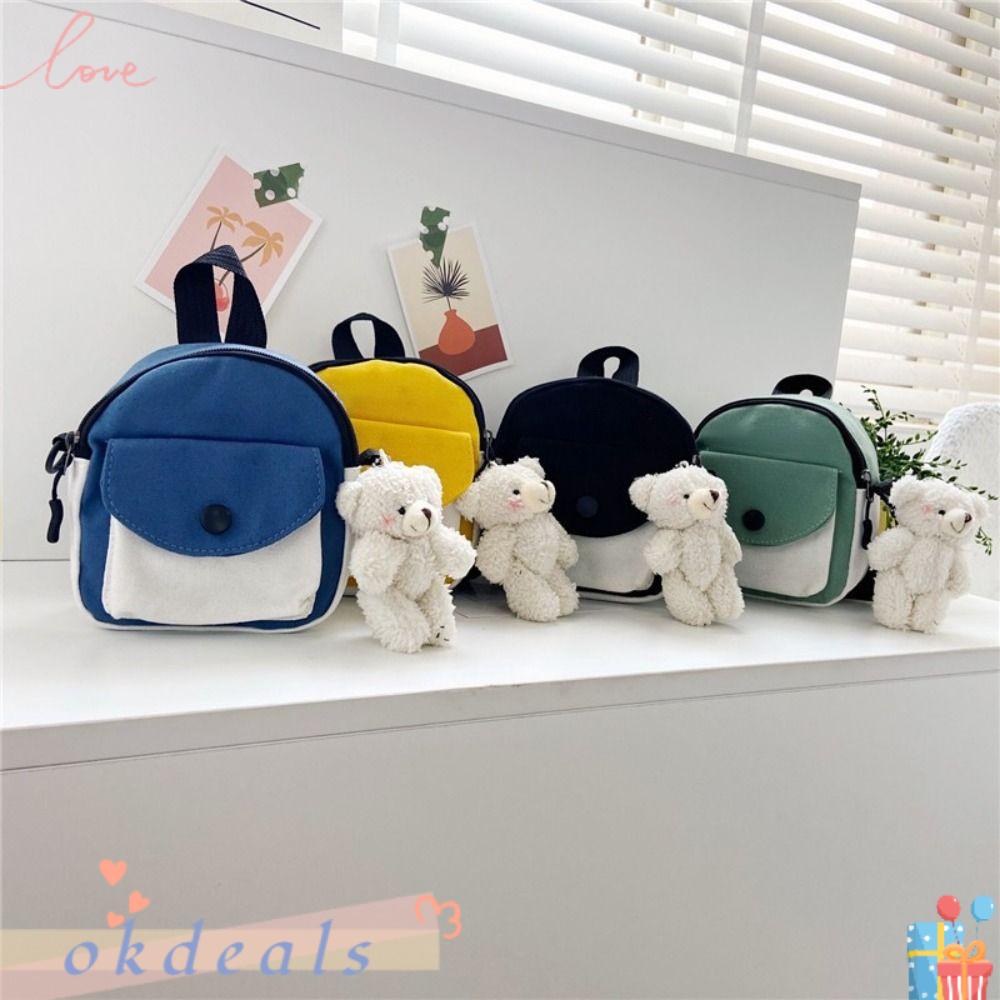 Túi Đeo Chéo Canvas Đa Năng Thời Trang Hàn Quốc 4 Màu Tùy Chọn