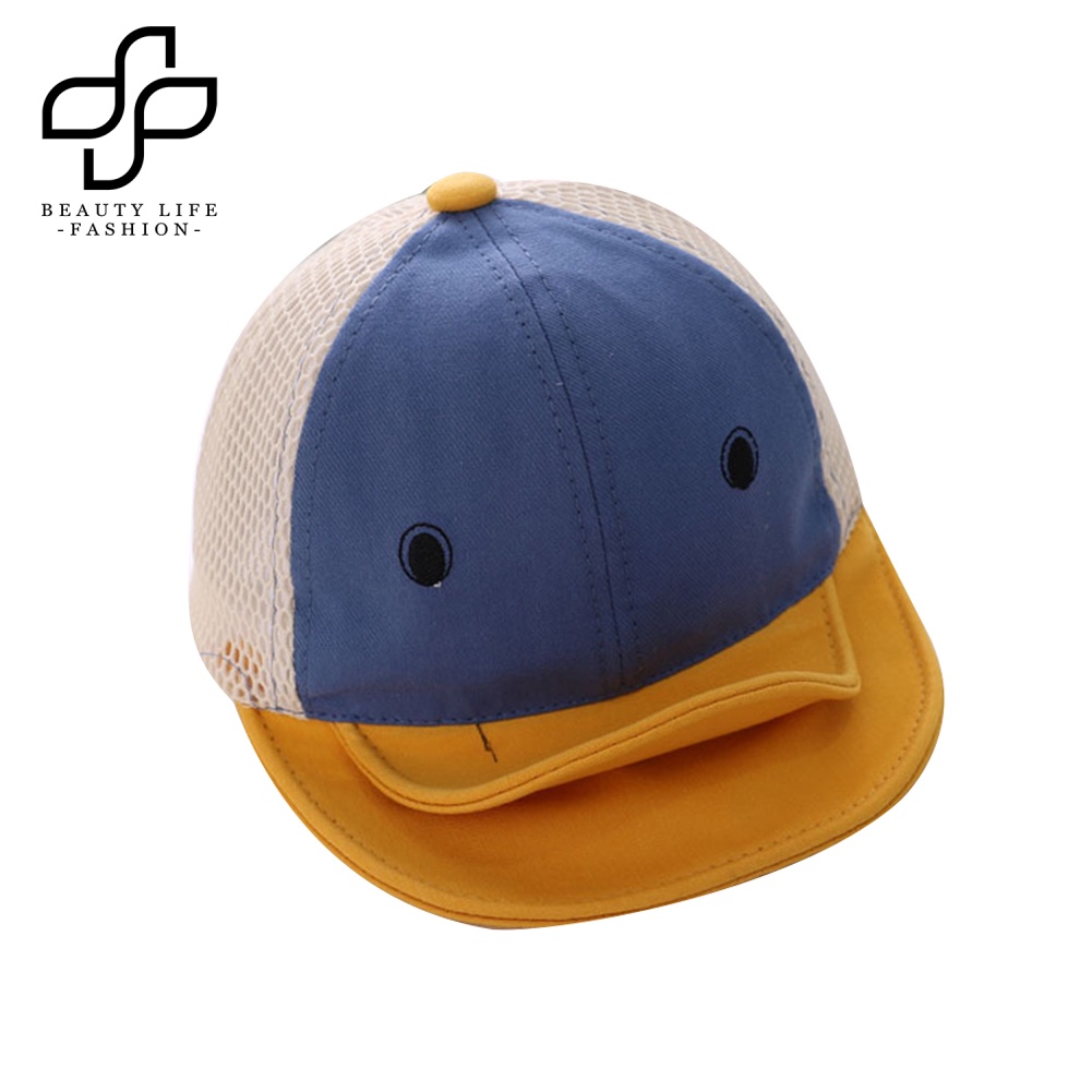 Mũ Lưỡi Trai Phối Lưới Thoáng Khí Thời Trang Mùa Hè Cho Bé